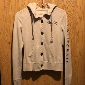 NWOT women’s medium hollister button up hoodie